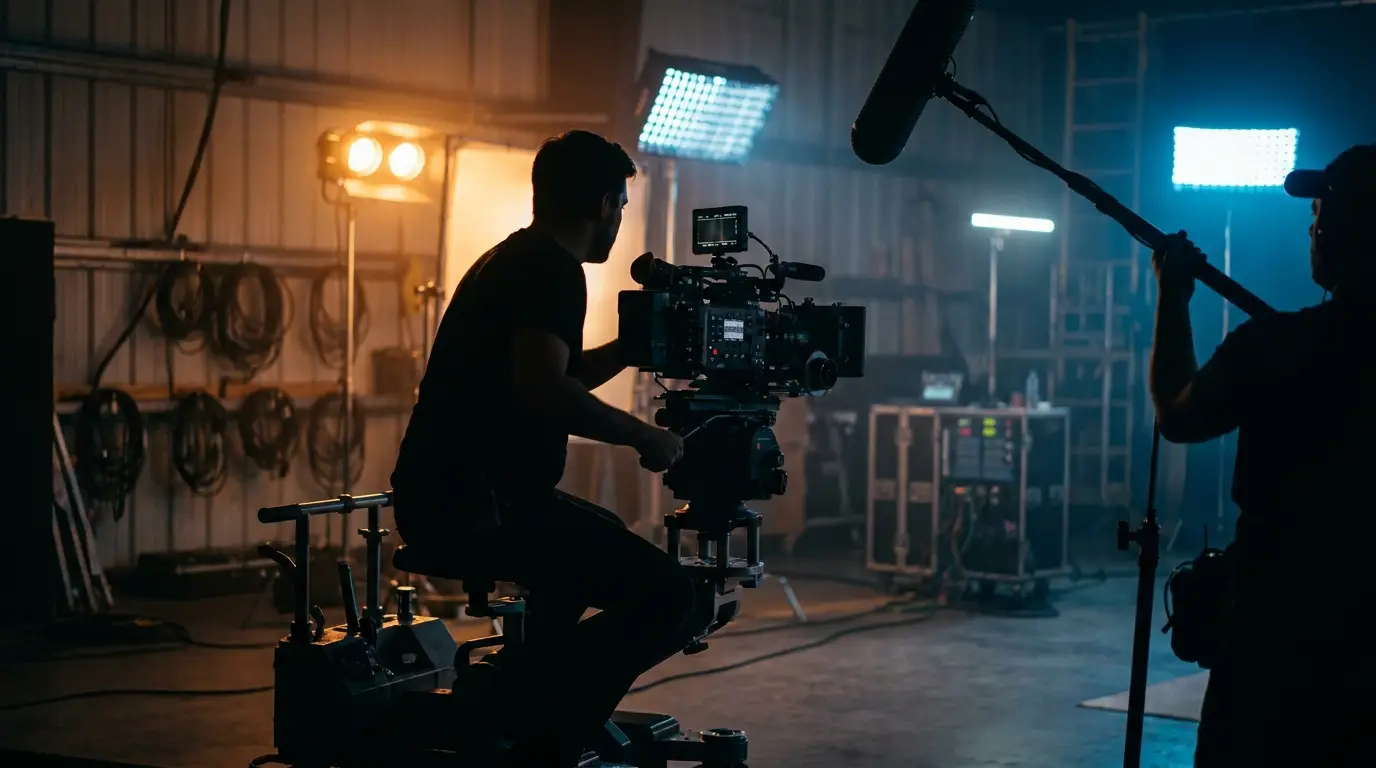 Rodaje profesional con cámaras cinematográficas